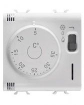 Thermostat - 230v ac 50/60hz - 2 modules - blanc - chorus
