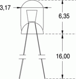 Tl1 3,2x6,4 1,5v 65ma lent (018626)