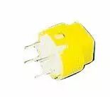 Touche d6 carre 7,7x7,7 blanc