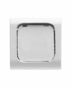 Touche interchangeable - 22x22mm - avec �tiquette - blanc - chorus