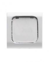 Touche interchangeable - 22x22mm - sonnette - blanc - chorus