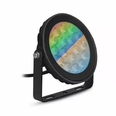 TOURNESOL PROJECT RGB + BLC 9W CCT 2700K A 6500K NOIR IP65 RF (80104)