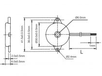 Transducteur piezo 5vca 4.0khz 85db - sortie sur fils (TV1)