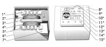 Transformateur moule 12va 1 x 12v / 1 x 1.000a (1120120M)