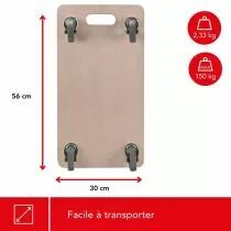 TRANSPORTEUR DE MEUBLES - 560 x 300 MM - CHARGE MAX. 150 KG