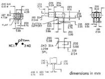 Ts-22a interrupteur subminiature print 90 on-mom (TS-22A)