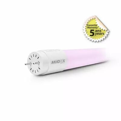 TUBE LED T8 1500MM 24W 85-265V PINK (X10) 5A- 50000h (75963)