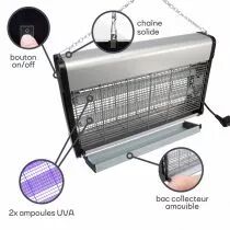Tue-Insectes &Eacute;lectrique - 2 X 15 W (GIK09N1)