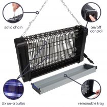 Tue-Insectes Électrique 360° - 2 X 10 W (GIK08ON)
