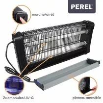 Tue-Insectes &Eacute;lectrique 360&deg; - 2 X 15 W (GIK09ON)