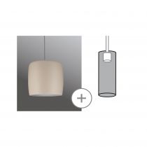 URail abat-jour en mtal 2Easy Pien Beige dpoli max. 50W (95442)