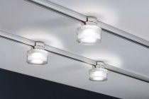 URail Ceiling Topa 1x5,2W Chrome /Clair/Satin 230V Métal/Acrylique (96809)