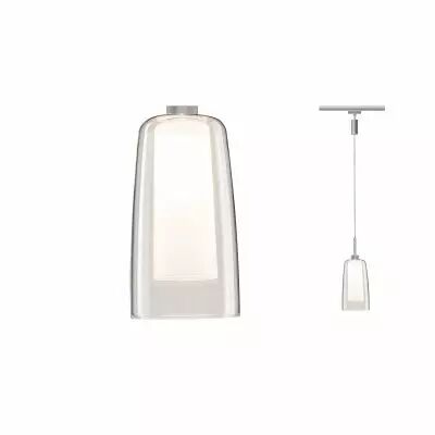 URail LED Pendulum Arido II 5W GU10 chrome matt Avec du verre clair et satin� (94998 )