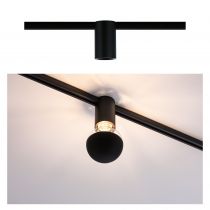 URail Spot plafond Socket Noir max. 1x20W E27 gradable sans ampoules (94975)