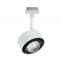 URail Spot sur rail LED Aldan Spot individuel 500lm 8W White Switch  230V Blanc de sécurité