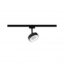 URail Spot sur rail LED Circle 210lm 5W White Switch  230V Noir mat