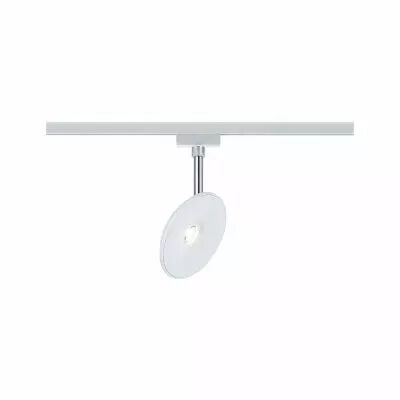 URail Spot sur rail LED Sphere 635lm 7,4W 2700K 230V Blanc/Chrome (96937)