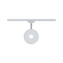 URail Spot sur rail LED Sphere 635lm 7,4W 2700K 230V Blanc/Chrome (96937)