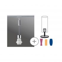 URail Suspension Basic 2Easy Chrome mat sans ampoule, max. 20 W E27 (95436)