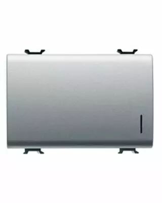 Va-et-vien unipolaire 250v ac - 16ax � voyant -localisation - 3 modules -.titane - chorus