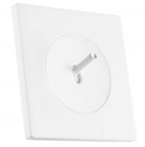 Va-et-vient 10AX-250V~ à levier  blanc glossy - Collection DOM de Fontini (85308051)