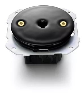 Va-et-vient laiton dor� satin� porcelaine noire de la collection Do low de Fontini (34308061)