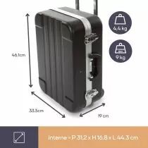 Valise &agrave; outils abs 455 x 335 x 190mm (1819-T1)
