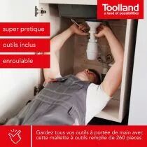 VALISE &Agrave; OUTILS EN ALUMINIUM 260 pcs (HSET260)