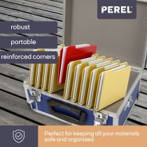 Valise aluminium 330 x 230 x 150mm - bleu (1821-BL)