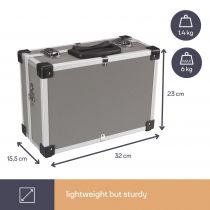Valise aluminium 330 x 230 x 150mm - gris (1821-G)
