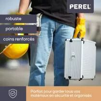 Valise aluminium 330 x 230 x 150mm - gris (1821-G)