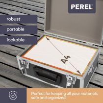 Valise aluminium 330 x 230 x 150mm - noir (1821-N)