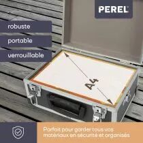 Valise aluminium 330 x 230 x 150mm - noir (1821-N)