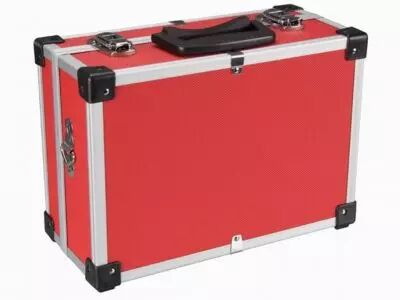 Valise aluminium 330 x 230 x 150mm - rouge (1821-R)