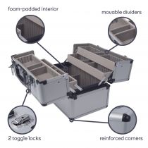 Valise aluminium 360 x 220 x 250mm (1819-2)