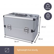 Valise aluminium 360 x 220 x 250mm (1819-2)