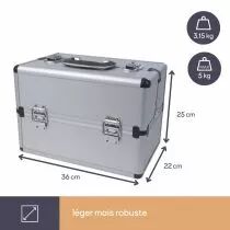 Valise aluminium 360 x 220 x 250mm (1819-2)