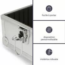 Valise aluminium 425 x 305 x 125mm (1819)