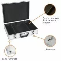 Valise aluminium 425 x 305 x 125mm (1819)