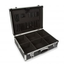 Valise aluminium 455 x 330 x 152mm noir (1819-1)