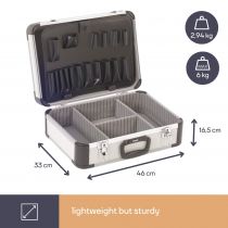 Valise aluminium 455 x 330 x 165mm (1819-3)
