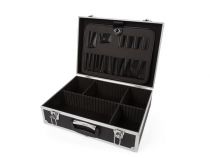 Valise avec bords en aluminium 455 x 330 x 152mm noir (1819-N)