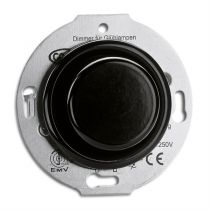 Variateur pour lampes halogénes avec transfo electronique 20-315W bakelite noire pour cache en verre (100657)
