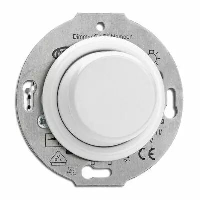 Variateur pour lampes halog�nes avec transfo magn�tique 20-500W bakelite blanche (176417)