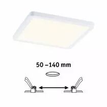 VariFit Panneau encastré LED Areo IP44 carré 175x175mm 1800lm 3000K Blanc (93040)