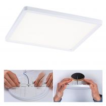 VariFit Panneau encastré LED Areo IP44 carré 230x230mm 2200lm 4000K Blanc (93060)