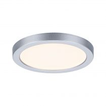 VariFit Panneau encastré LED Areo IP44 rond 118mm 850lm 3000K Chrome mat (93033)