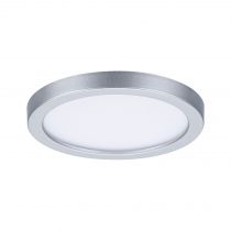 VariFit Panneau encastré LED Areo IP44 rond 118mm 850lm 3000K Chrome mat (93033)