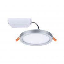 VariFit Panneau encastré LED Areo IP44 rond 118mm 850lm 3000K Chrome mat (93033)