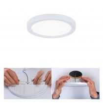 VariFit Panneau encastré LED Areo IP44 rond 118mm 850lm 4000K Blanc (93035)